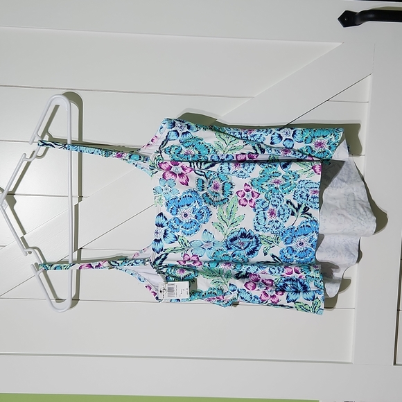 24th and Ocean floral swimsuit top - Picture 4 of 4